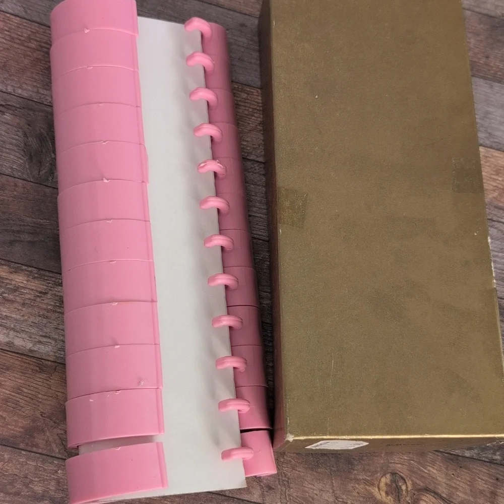 70s Vintage Artway Pink‎ Shower Curtain Hooks NIP MCM